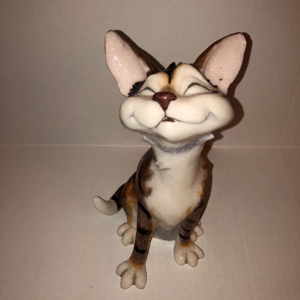 Little Paws Purdy Happy Cat Figurine - Picture 1 of 6